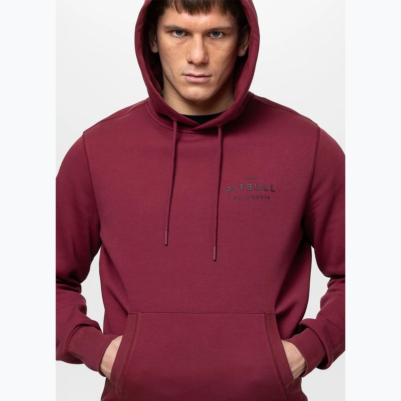Felpa da uomo Pitbull Sampson Hooded Sweatshirt burgundy 6