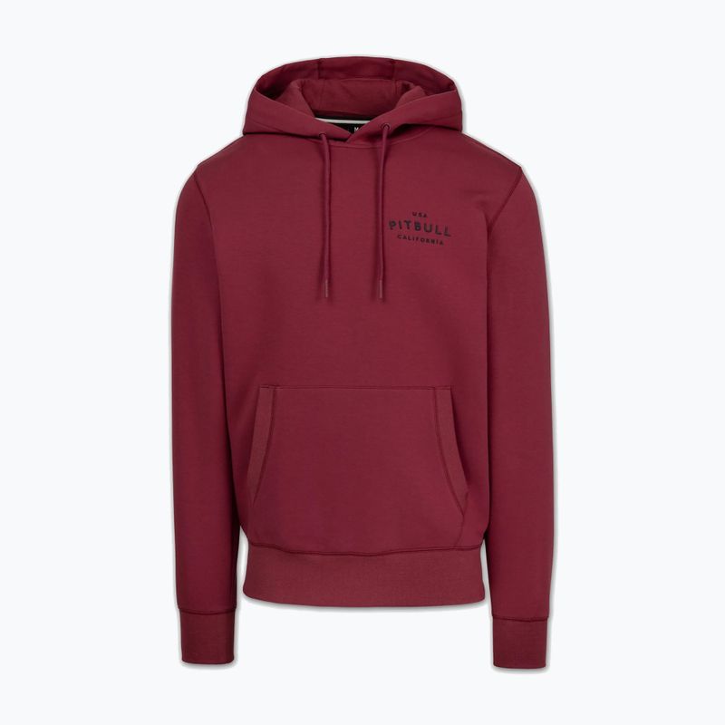 Felpa da uomo Pitbull Sampson Hooded Sweatshirt burgundy 7