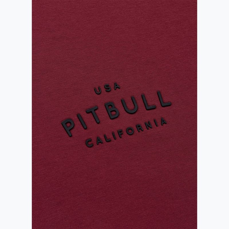 Felpa da uomo Pitbull Sampson Hooded Sweatshirt burgundy 12