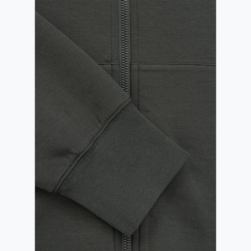 Felpa da uomo Pitbull Sampson Hooded Zip Sweatshirt grey/green 10