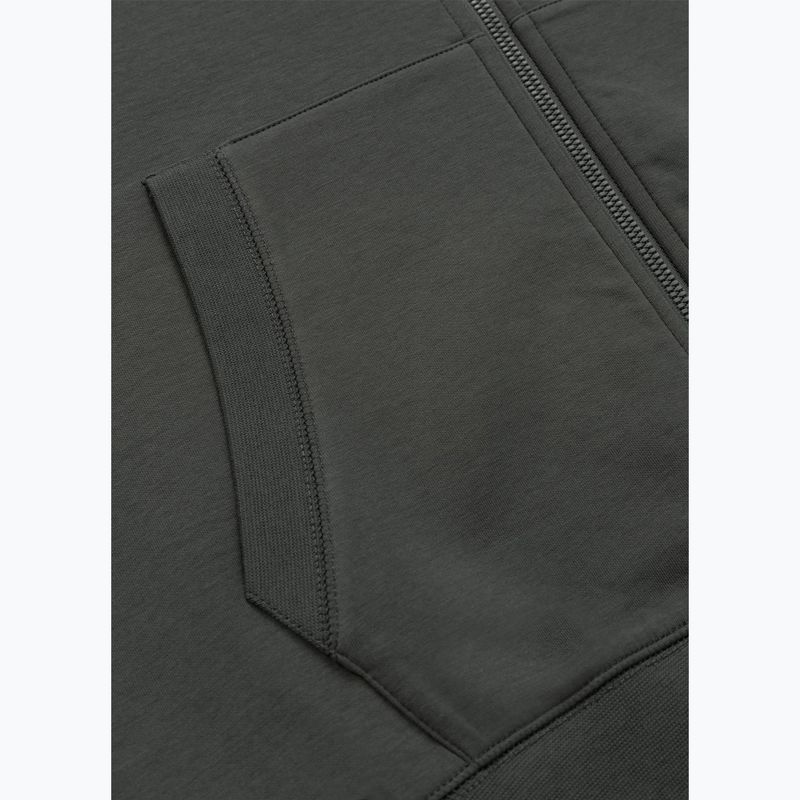Felpa da uomo Pitbull Sampson Hooded Zip Sweatshirt grey/green 11
