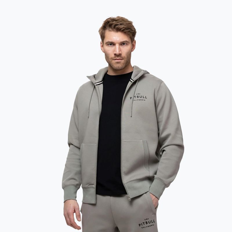 Felpa da uomo Pitbull Sampson Hooded Zip Sweatshirt grey/harbour 4
