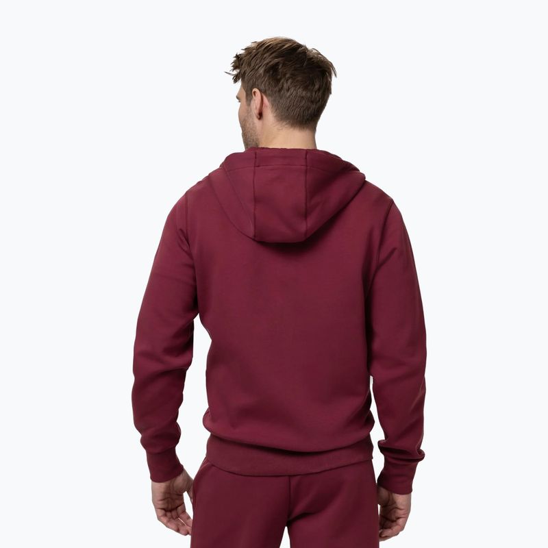 Felpa da uomo Pitbull Sampson Hooded Zip Sweatshirt burgundy 3