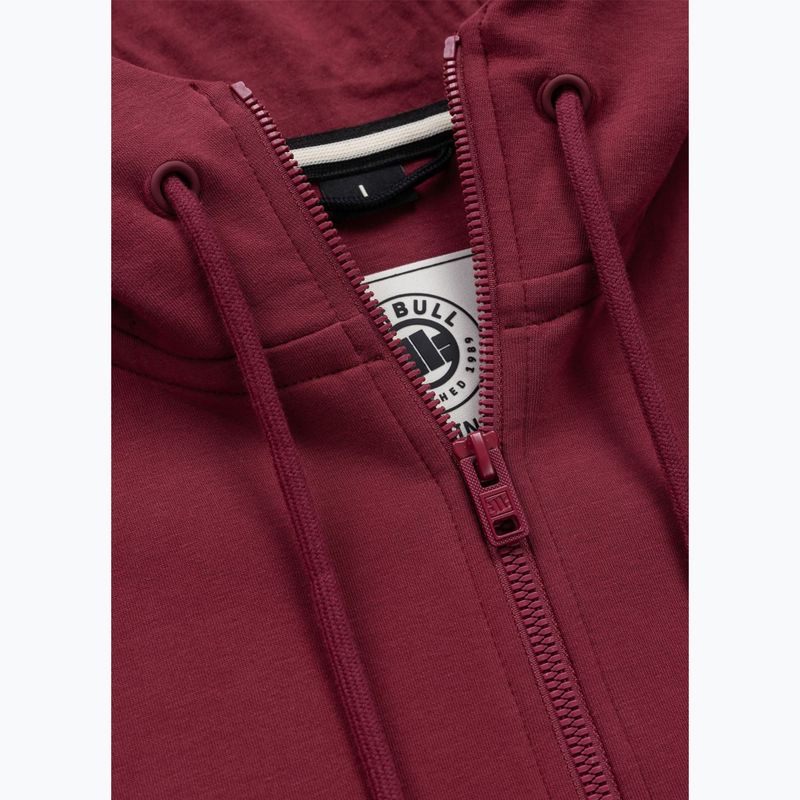 Felpa da uomo Pitbull Sampson Hooded Zip Sweatshirt burgundy 8