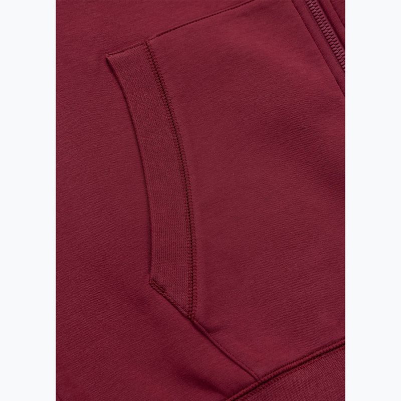 Felpa da uomo Pitbull Sampson Hooded Zip Sweatshirt burgundy 10