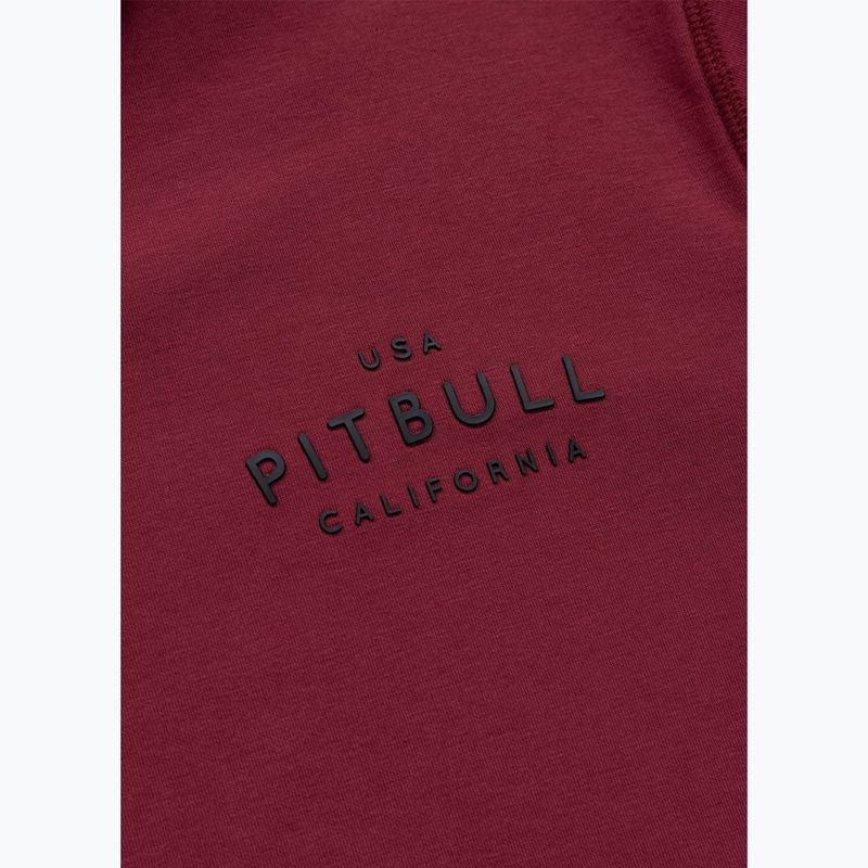 Felpa da uomo Pitbull Sampson Hooded Zip Sweatshirt burgundy 11