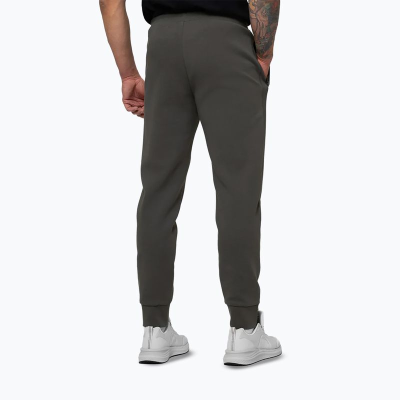 Pantaloni da uomo Pitbull Sampson Track grey/green 3