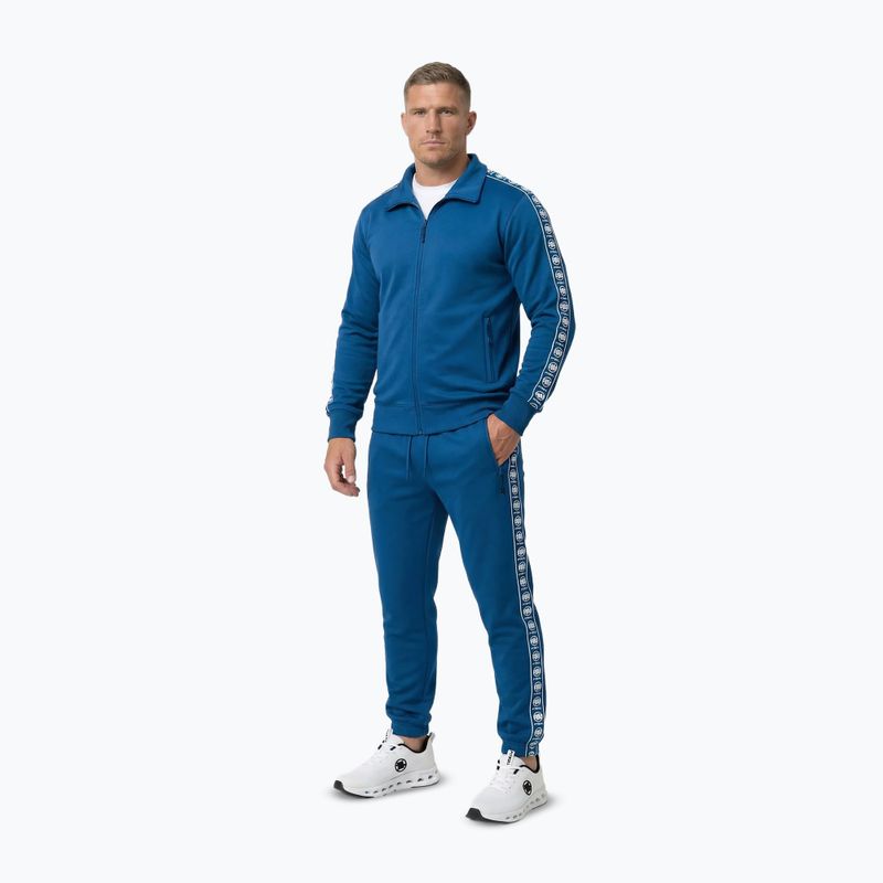 Felpa da uomo Pitbull Track Jacket Powers azure blue 2