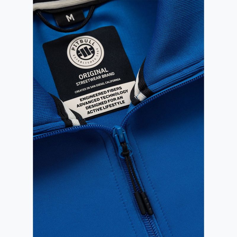 Felpa da uomo Pitbull Track Jacket Powers azure blue 5