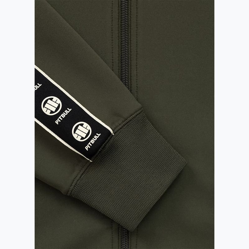 Felpa da uomo Pitbull Track Jacket Powers old green 6