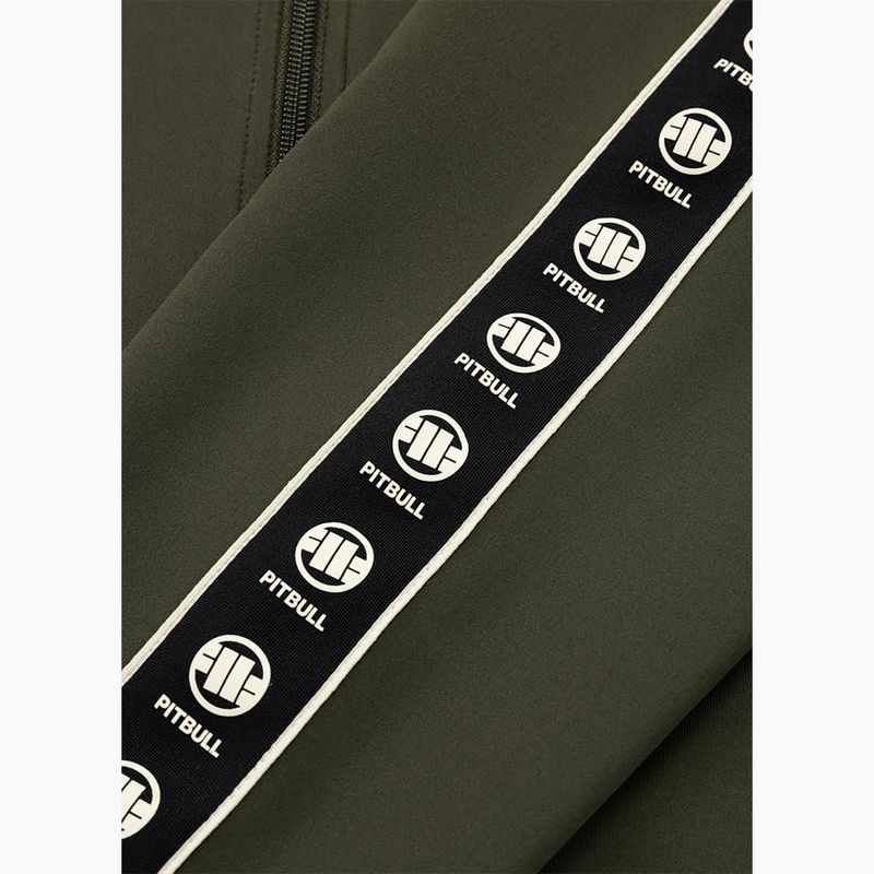 Felpa da uomo Pitbull Track Jacket Powers old green 7