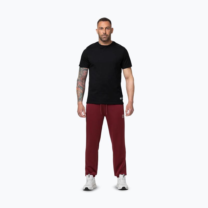 Pantaloni da uomo Pitbull Track San Diego burgundy 2