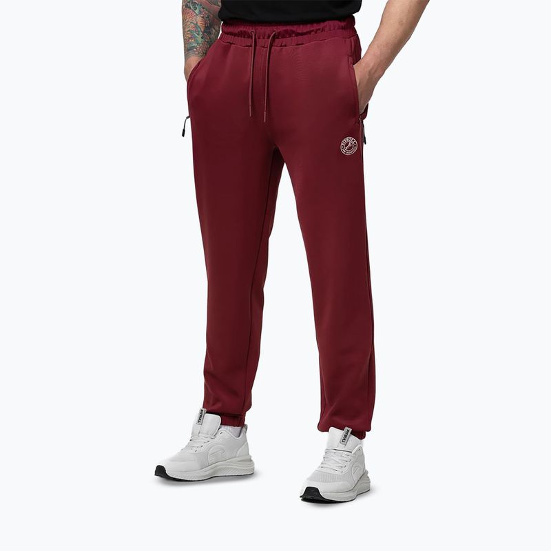 Pantaloni da uomo Pitbull Track San Diego burgundy 4