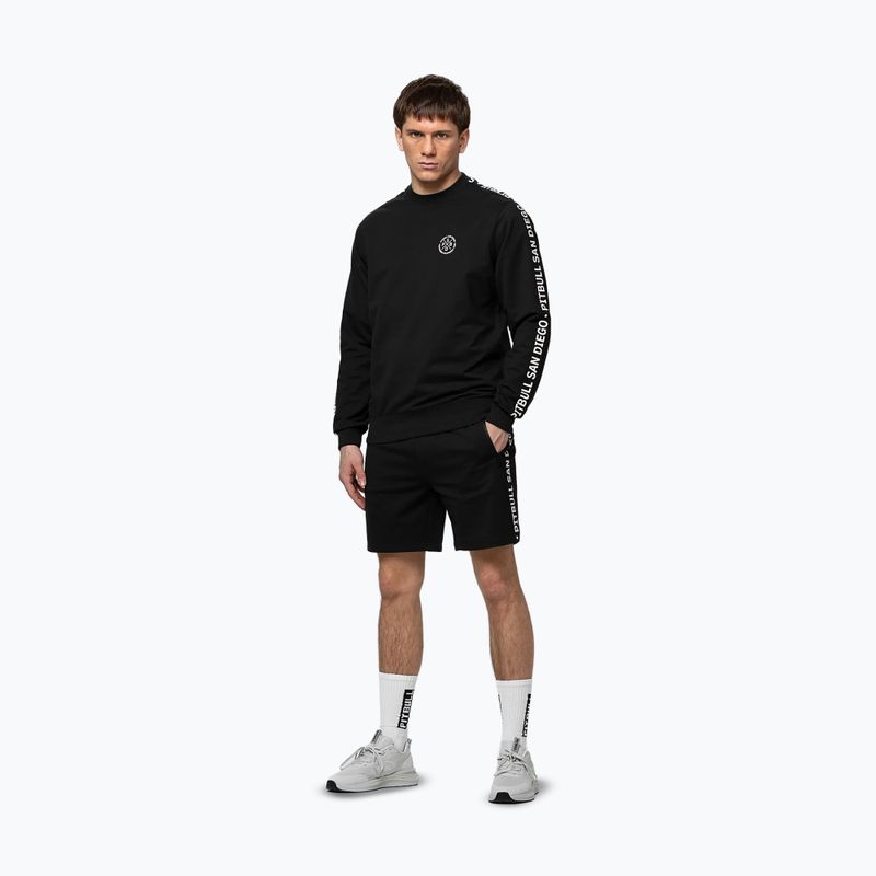 Felpa da uomo Pitbull Tape Parker Crewneck black 2