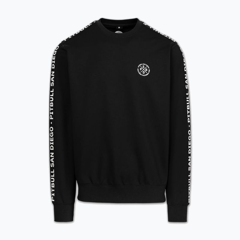 Felpa da uomo Pitbull Tape Parker Crewneck black 5