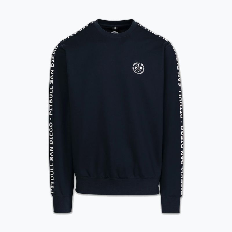 Felpa da uomo Pitbull Tape Parker Crewneck dark navy 4