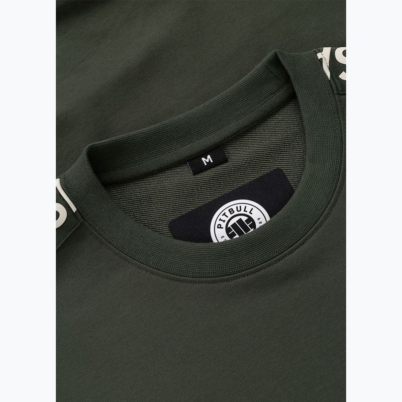 Felpa da uomo Pitbull Tape Parker Crewneck old green 7