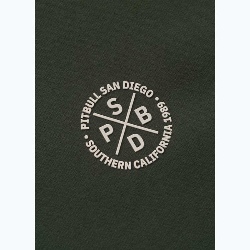 Felpa da uomo Pitbull Tape Parker Crewneck old green 10