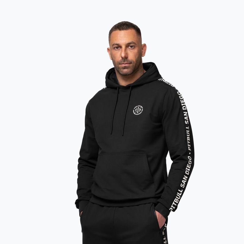 Felpa da uomo Pitbull Tape Parker Hooded black 4