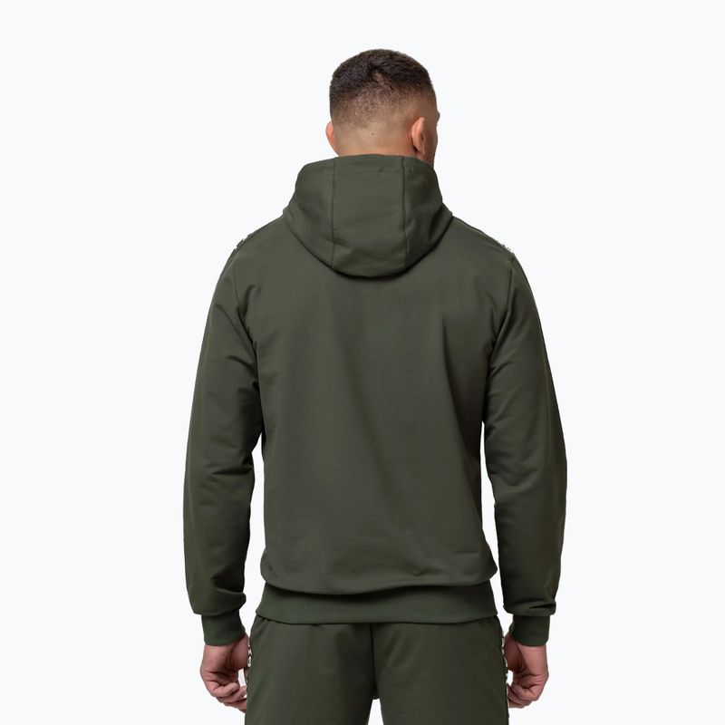 Felpa da uomo Pitbull Tape Parker Hooded old green 3