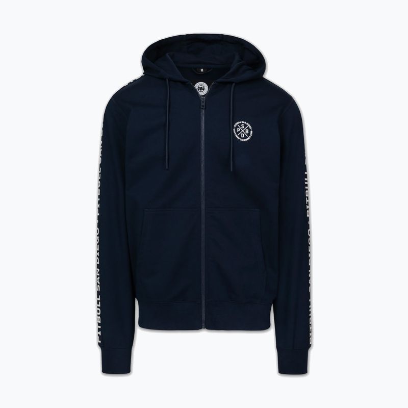 Felpa da uomo Pitbull Tape Parker Hooded Zip dark navy 5