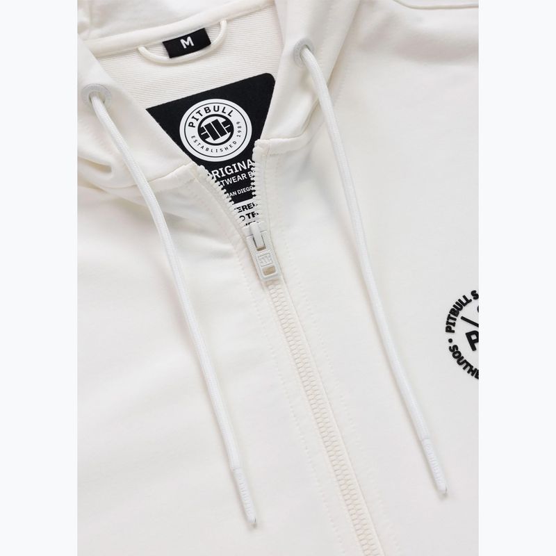 Felpa da uomo Pitbull Tape Parker Hooded Zip off white 5