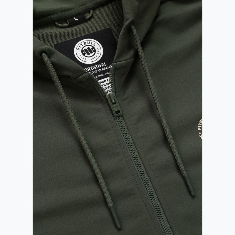 Felpa da uomo Pitbull Tape Parker Hooded Zip old green 8