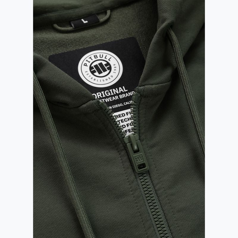 Felpa da uomo Pitbull Tape Parker Hooded Zip old green 9