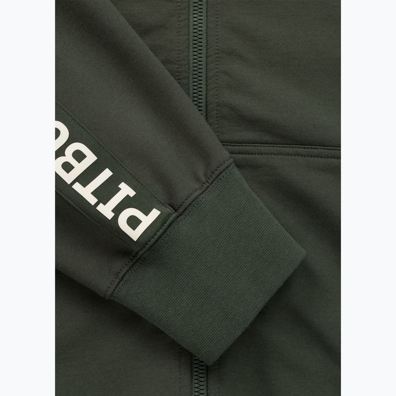 Felpa da uomo Pitbull Tape Parker Hooded Zip old green 10