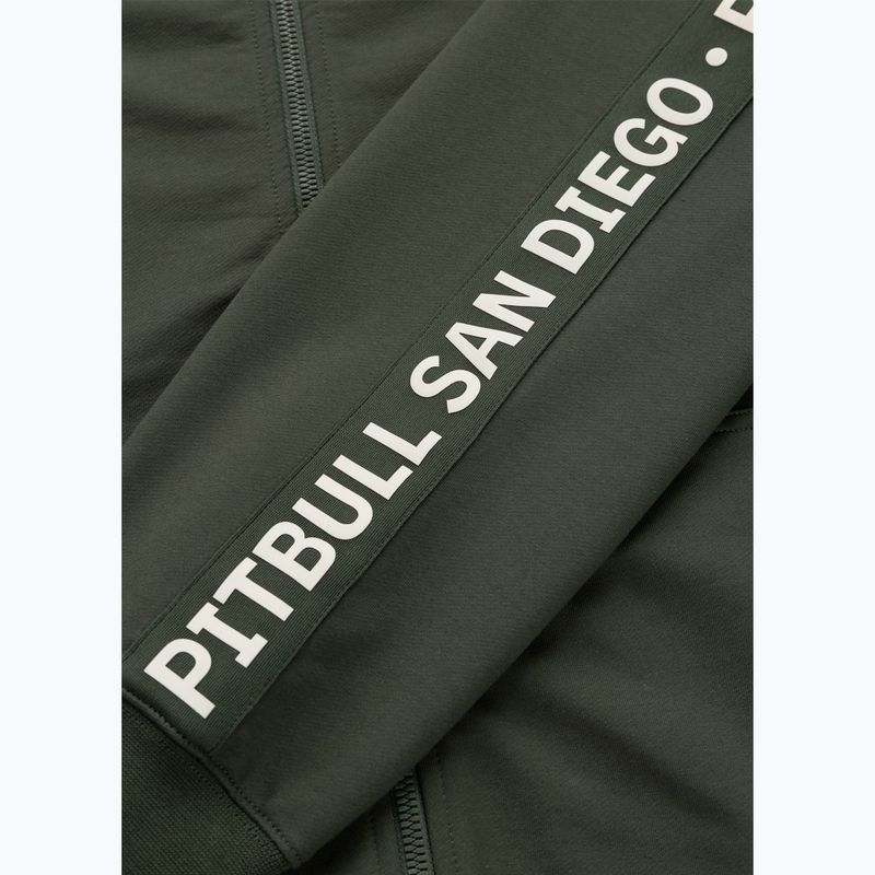 Felpa da uomo Pitbull Tape Parker Hooded Zip old green 11