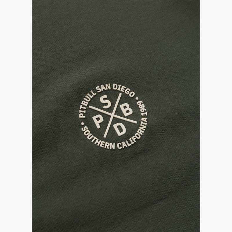 Felpa da uomo Pitbull Tape Parker Hooded Zip old green 13