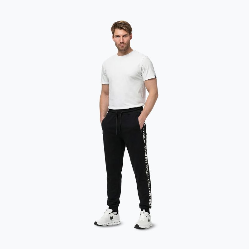 Pantaloni da uomo Pitbull Tape Parker Jogging black 2