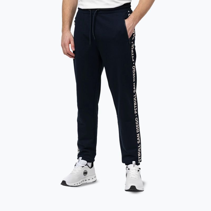 Pantaloni da uomo Pitbull Tape Parker Jogging dark navy 4