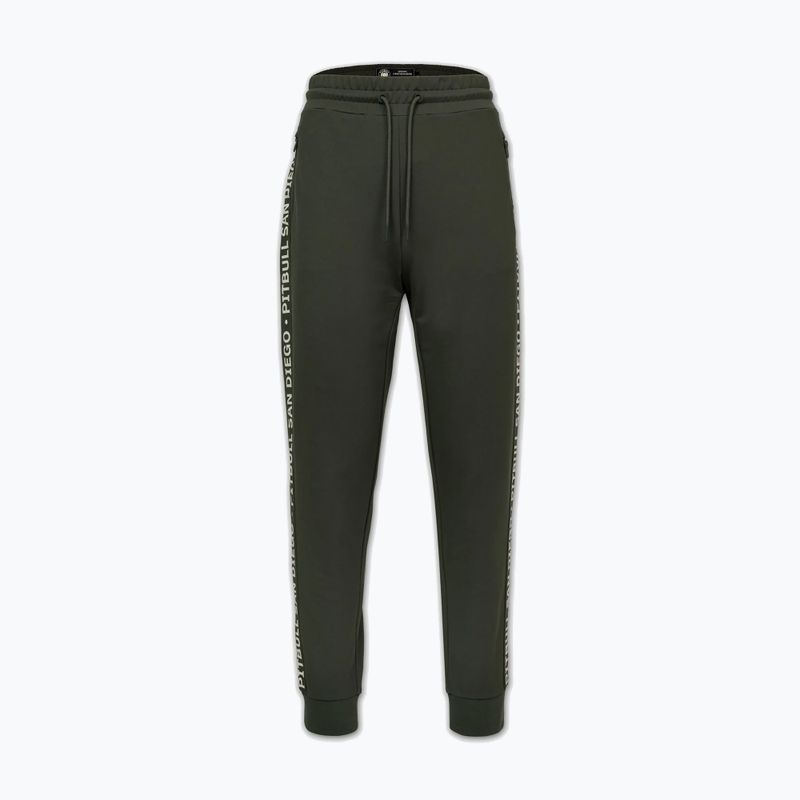 Pantaloni da uomo Pitbull Tape Parker Jogging old green 3
