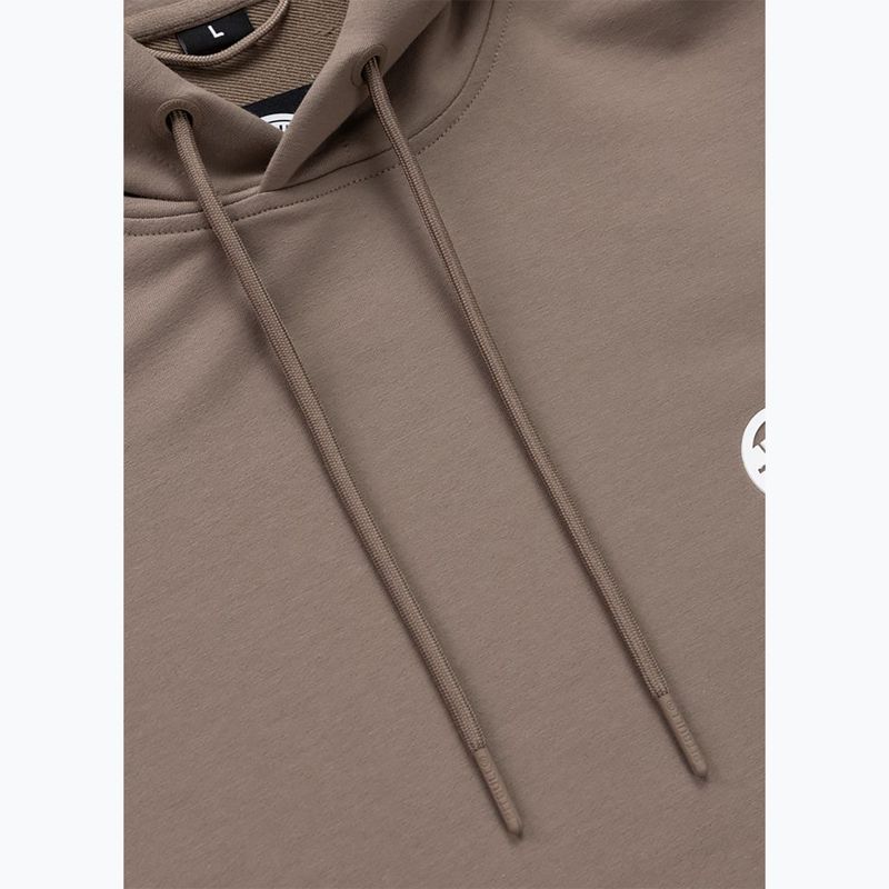 Felpa da uomo Pitbull Nugget Small Logo Hooded brown savana 7
