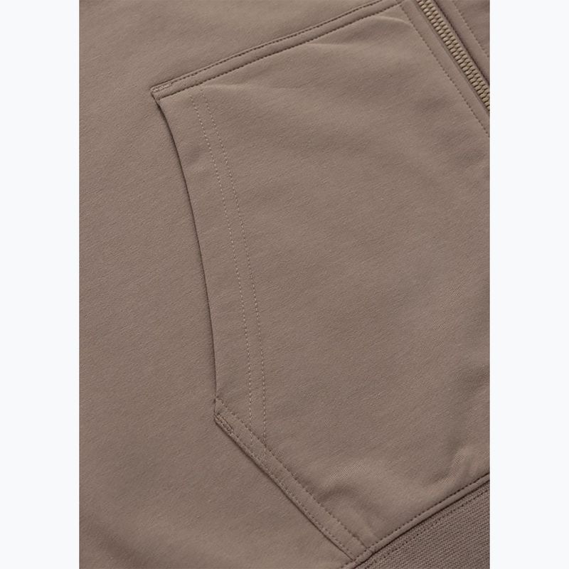 Felpa da uomo Pitbull Nugget Small Logo Hooded Zip brown savana 9