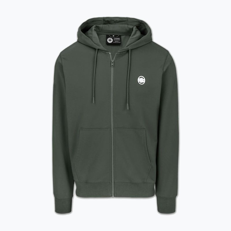 Felpa da uomo Pitbull Nugget Small Logo Hooded Zip sage green 5