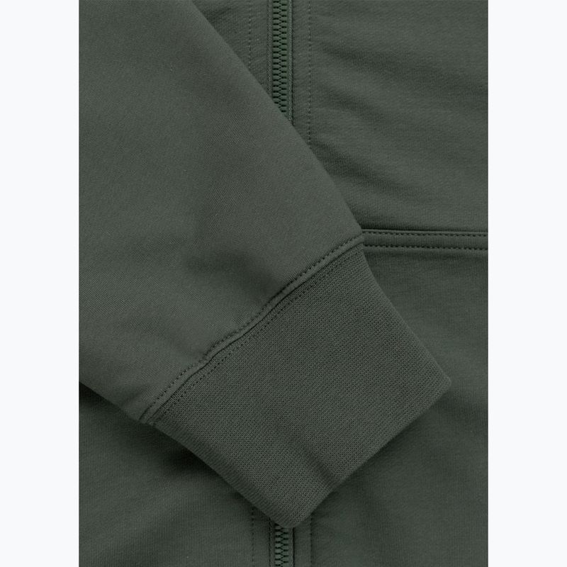 Felpa da uomo Pitbull Nugget Small Logo Hooded Zip sage green 8