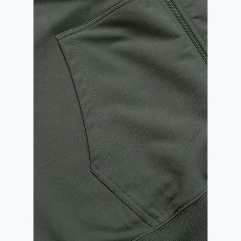 Felpa da uomo Pitbull Nugget Small Logo Hooded Zip sage green 9