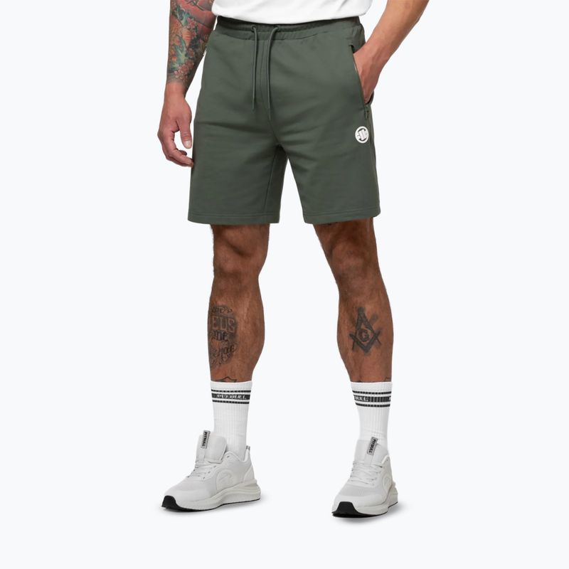 Pantaloncini da uomo Pitbull Nugget Small Logo sage green 5