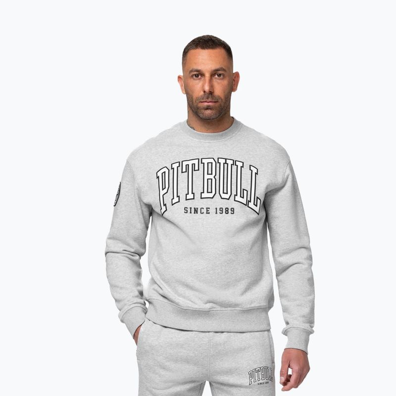 Felpa da uomo Pitbull Badger Crewneck grey/melange 4