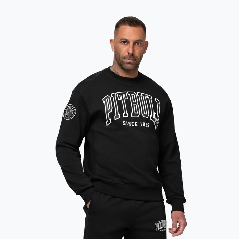 Felpa da uomo Pitbull Badger Crewneck black 4