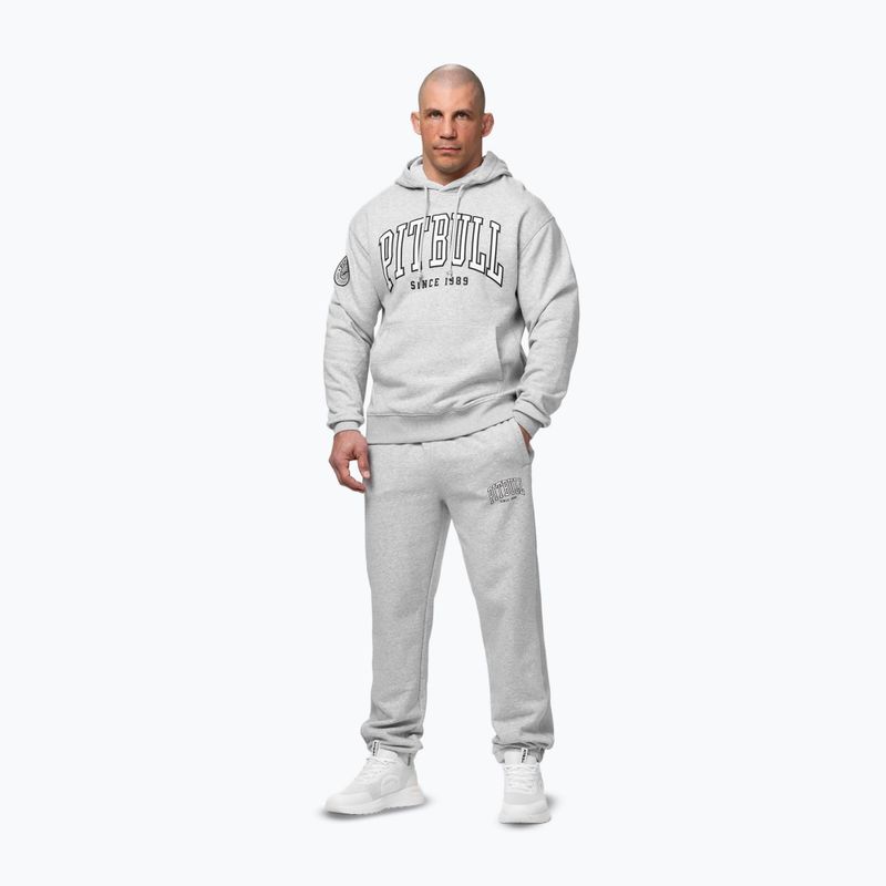 Felpa da uomo Pitbull Badger Hooded grey/melange 2