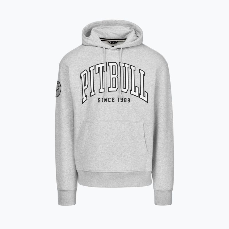 Felpa da uomo Pitbull Badger Hooded grey/melange 4