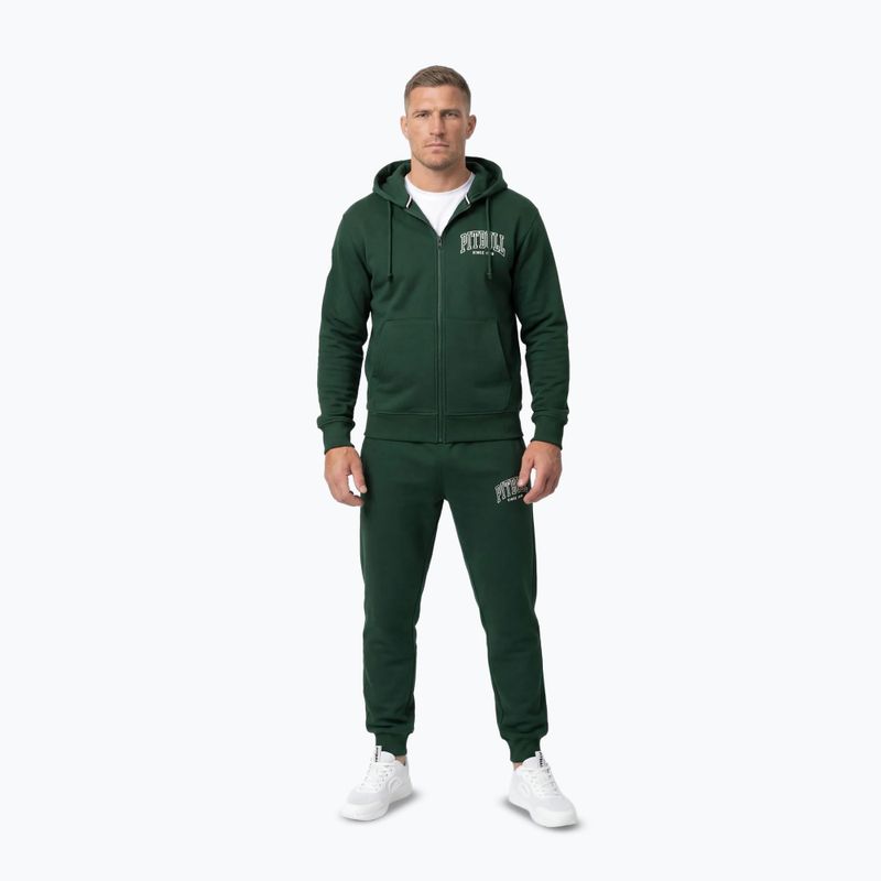 Felpa da uomo Pitbull Badger Hooded Zip hunter/green 2