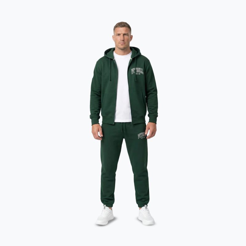 Felpa da uomo Pitbull Badger Hooded Zip hunter/green 4