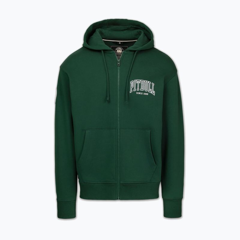 Felpa da uomo Pitbull Badger Hooded Zip hunter/green 5