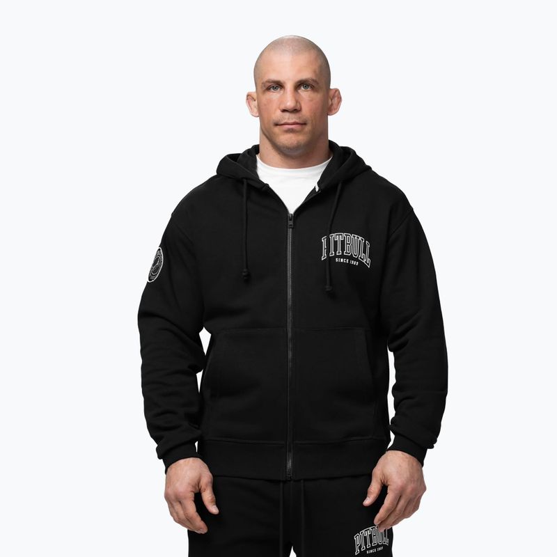 Felpa da uomo Pitbull Badger Hooded Zip black