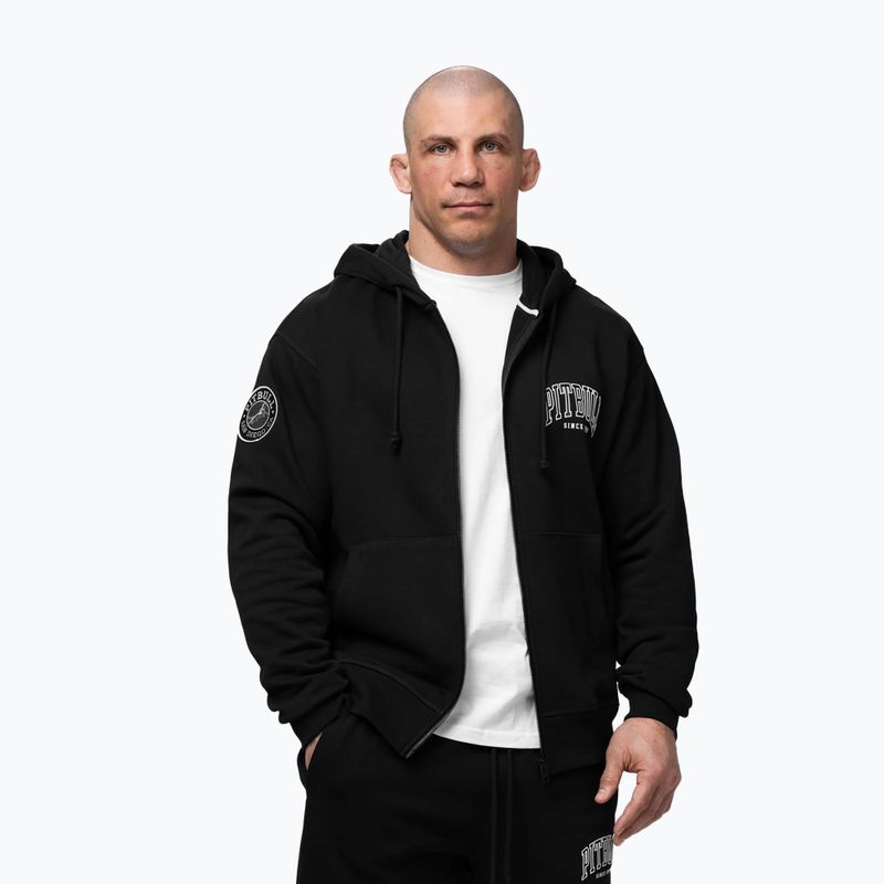 Felpa da uomo Pitbull Badger Hooded Zip black 4