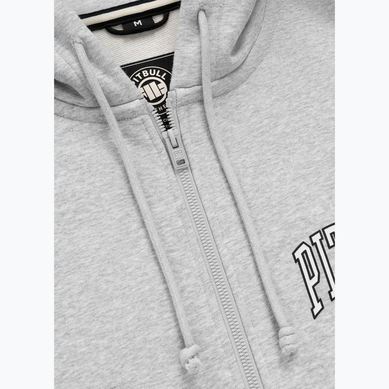 Felpa da uomo Pitbull Badger Hooded Vest Zip grey/melange 8